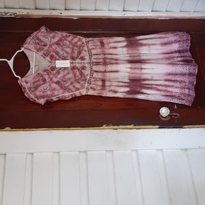 Sundance sz XS NWT embroidered and tie dyed dress
